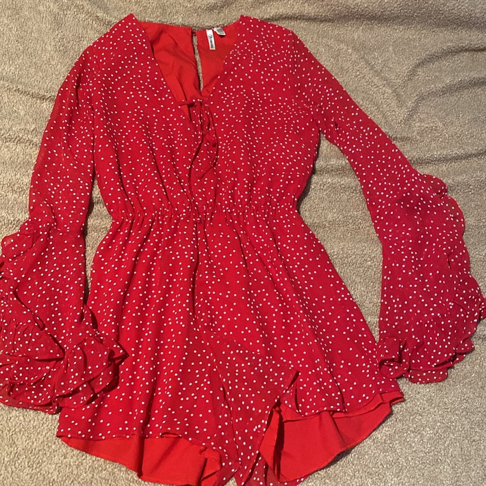 Polka dot romper